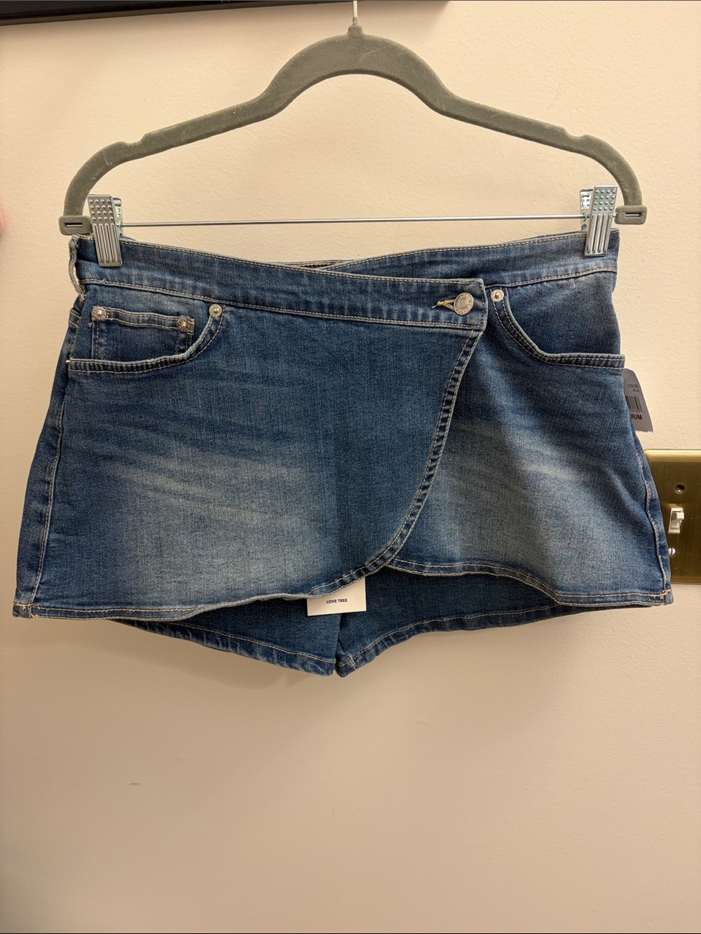 Love Tree Denim Skort - Size M